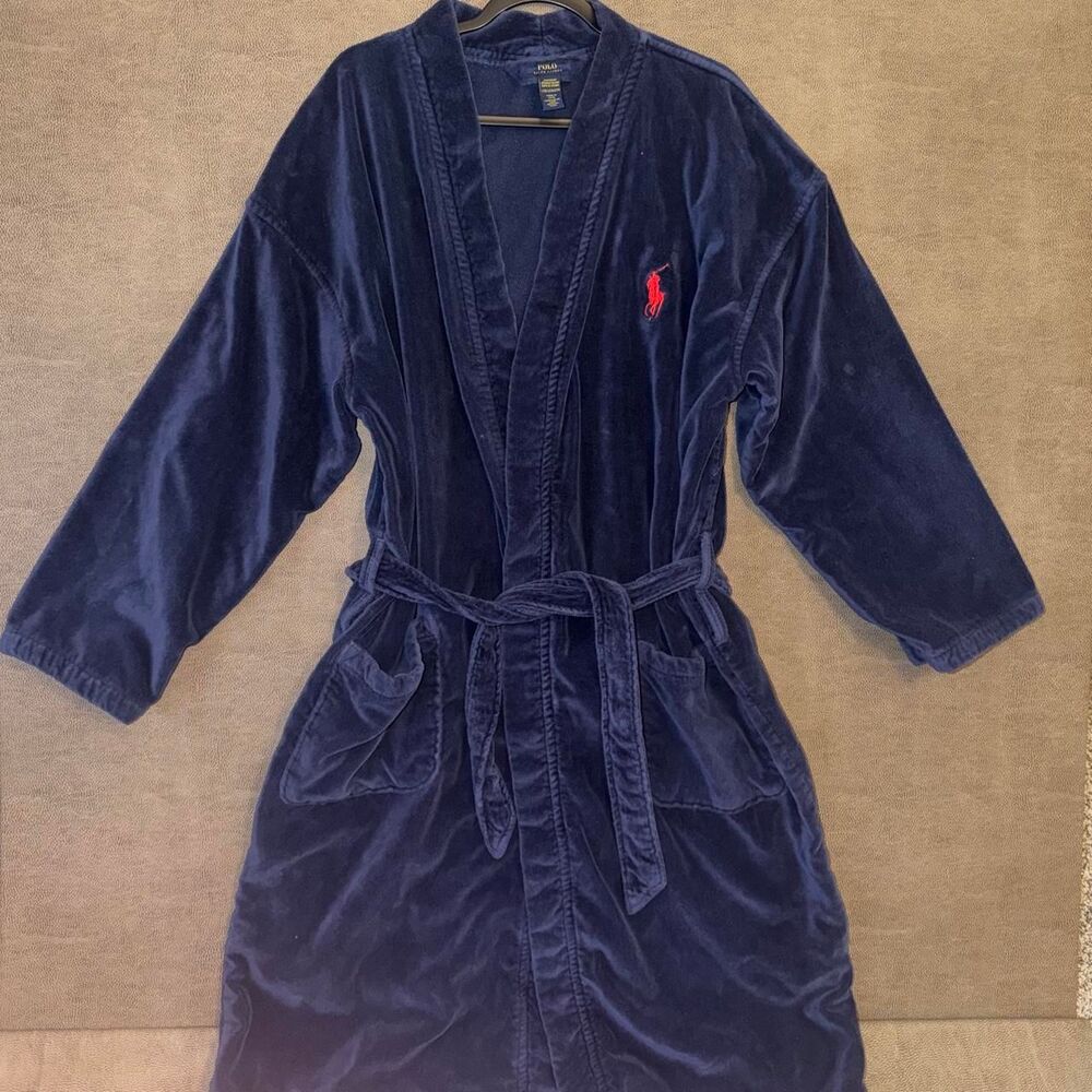 Vintage Polo Ralph Lauren 2000s Terry Cloth Robe - Picture 1 of 8